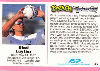 1992 Beach Sports #35 Ricci Luyties Back